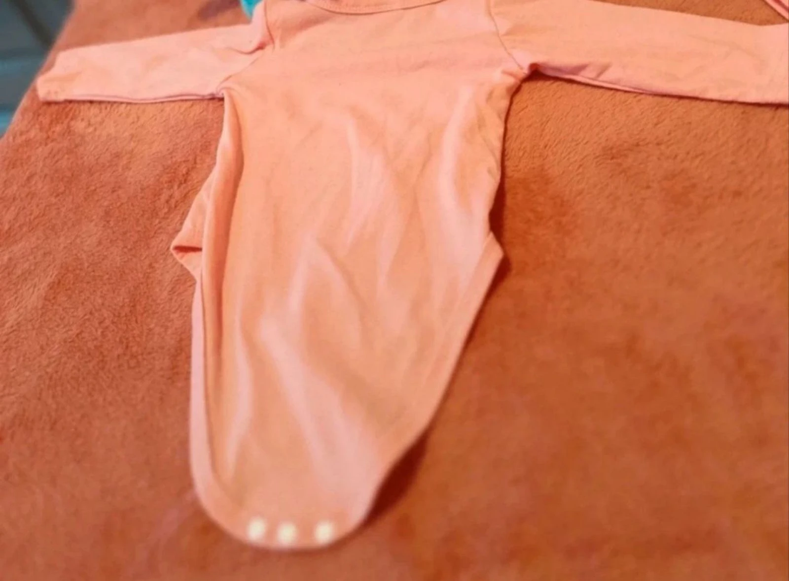 Conjunto para bebê de 2 peças rosa "Eu amo mamãe e papai" – Tamanho 0-3 meses – Muito bom estado – photo 5